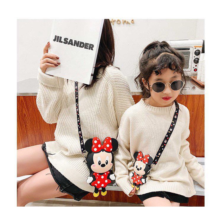 BJ15551 - MICKEY/MINNIE S/L - TAS SLEMPANG ANAK MOMMY COUPLE LUCU JINJING TOTEBAG HANDBAG TAS WANITA FASHION IMPORT MODIS ELEGAN TERMURAH TERLARIS TERBARU BAGSTORE JAKARTA TAS BATAM ELJ5551