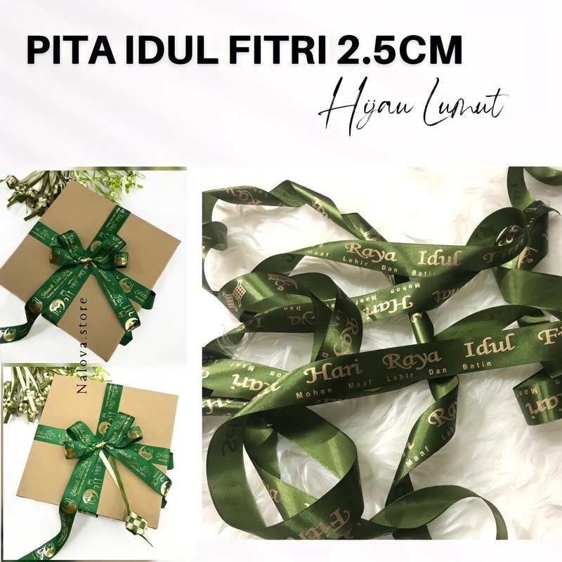 

Pita Satin Lebaran / Pita Satin Idulfitri / Pita Satin Idul Fitri