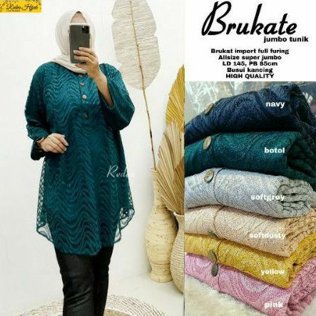 Salaga atasan jumbo brokat kekinian elegan simple