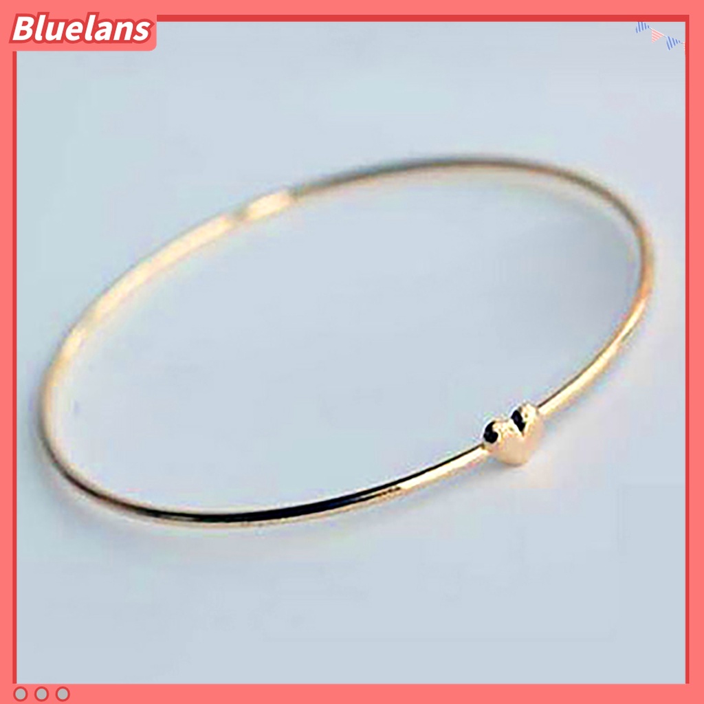 Gelang Bangle Listrik Pola Hati Lapis Alloy Tidak Pudar Untuk Wanita