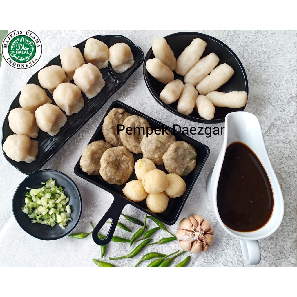 

PEMPEK CAMPUR PREMIUM (Telor,Lenjer,Adaan,Kulit} DAEZGAR ASLI PALEMBANG