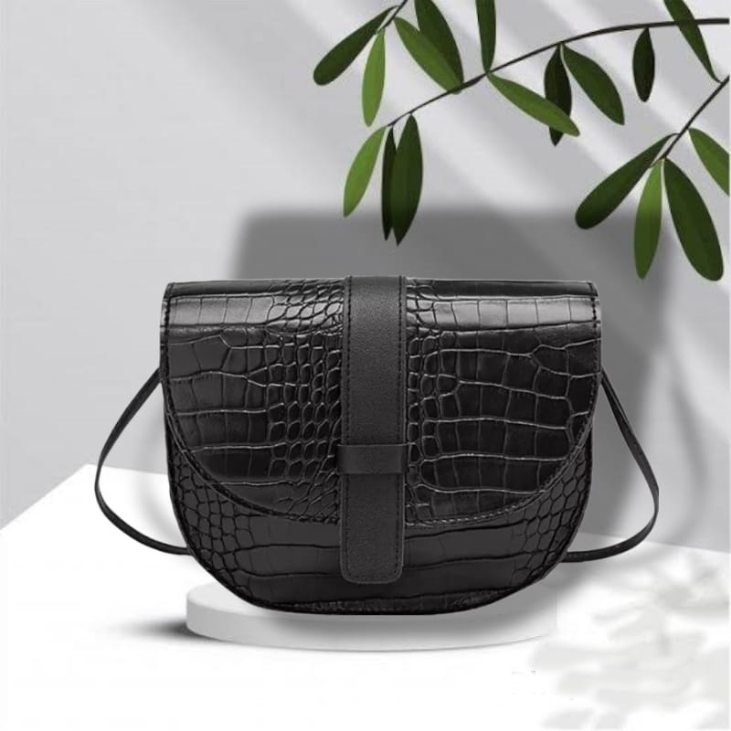 Zalfa Tas Selempang Wanita Oval Croco