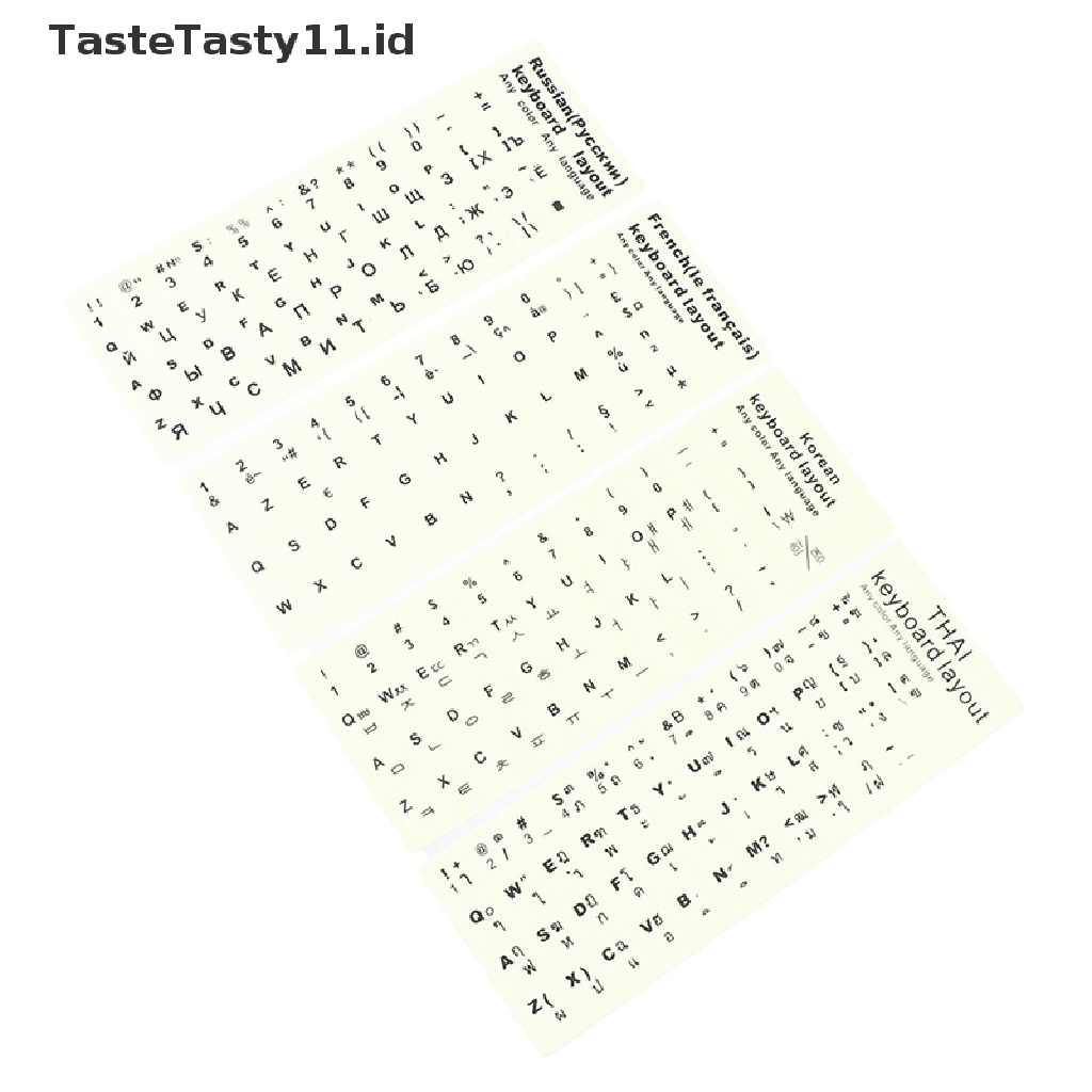 Stiker Film Pelindung Keyboard Desain Alfabet Glow In The Dark
