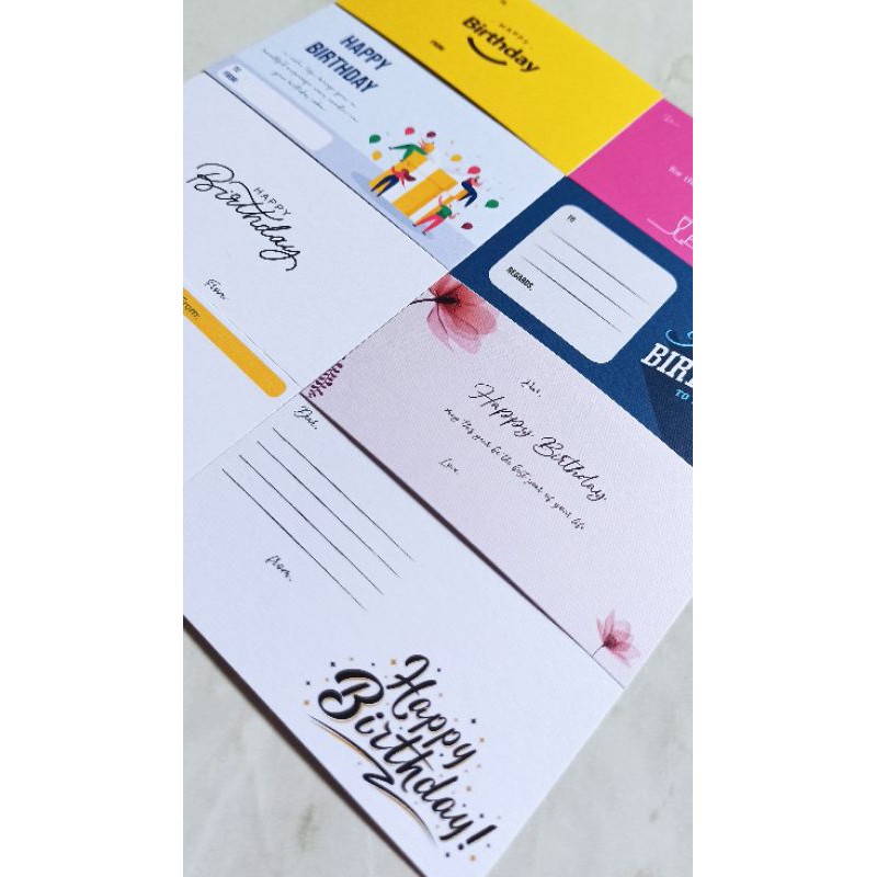

Birthday card kartu ulang tahun 9x5 cm dan 11x7 cm premium akasia