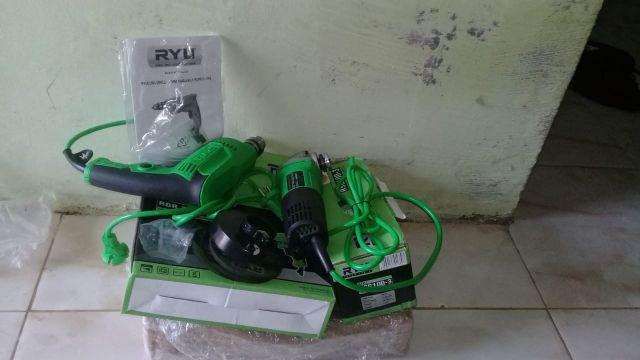 Paket Bor Tangan 10mm Rdr10-3re Grenda Tangan 4 Rsg100-3 Set Ryu
