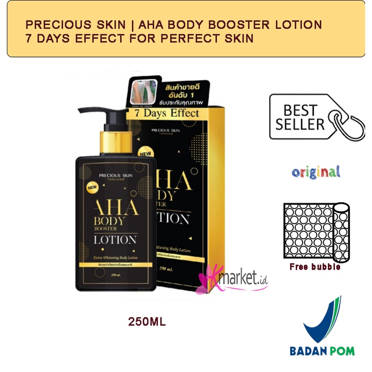 [BPOM] PRECIOUS SKIN AHA Mimi Body Booster Extra Whitening LOTION 250ML