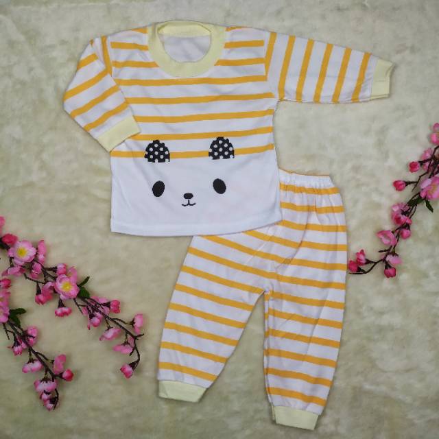 Ss#049 Piyama Bayi 0-12bulan / Pakaian Bayi / Baju Setelan Piyama Anak / Baju Tidur Bayi