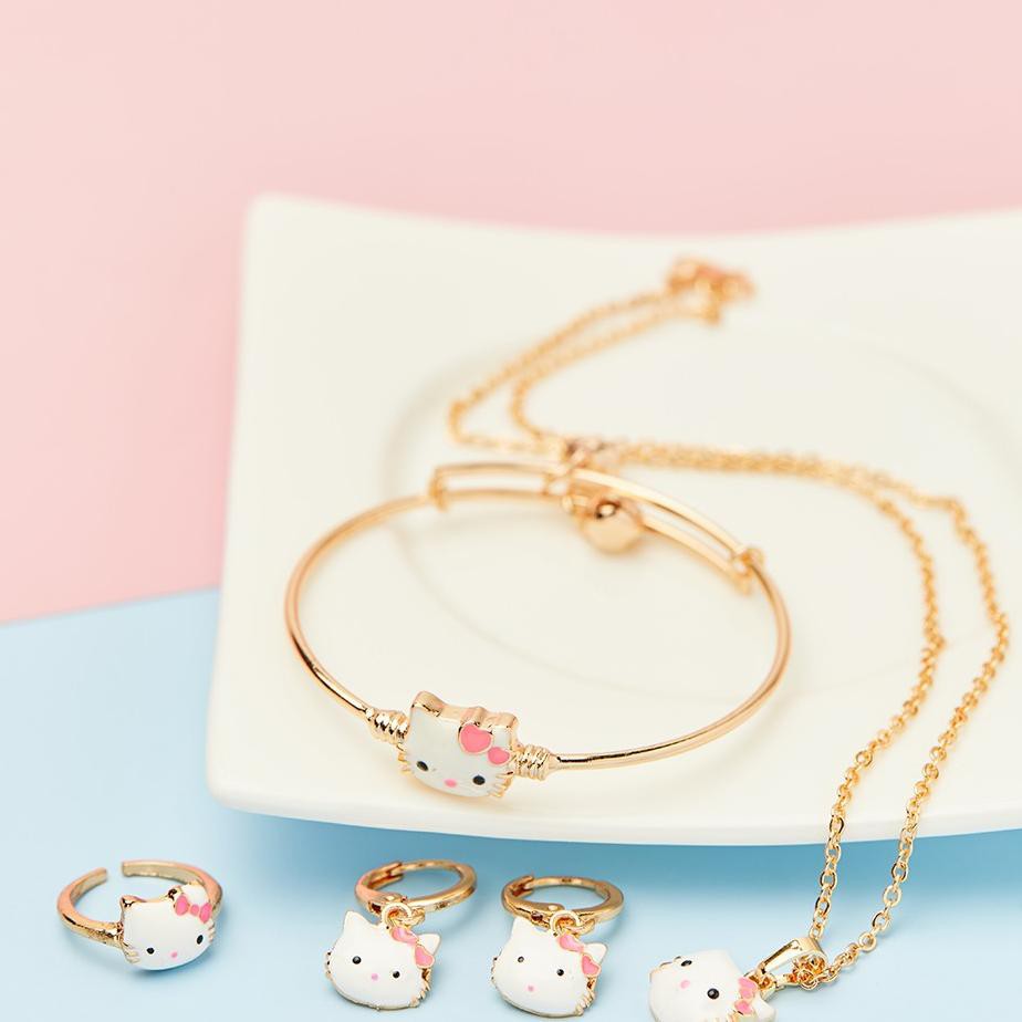 BISA COD Stock Terupdate Y208 Set Perhiasan Anak Hello Kitty Titanium Set Kalung Anak Hello Kitty Set Gelang