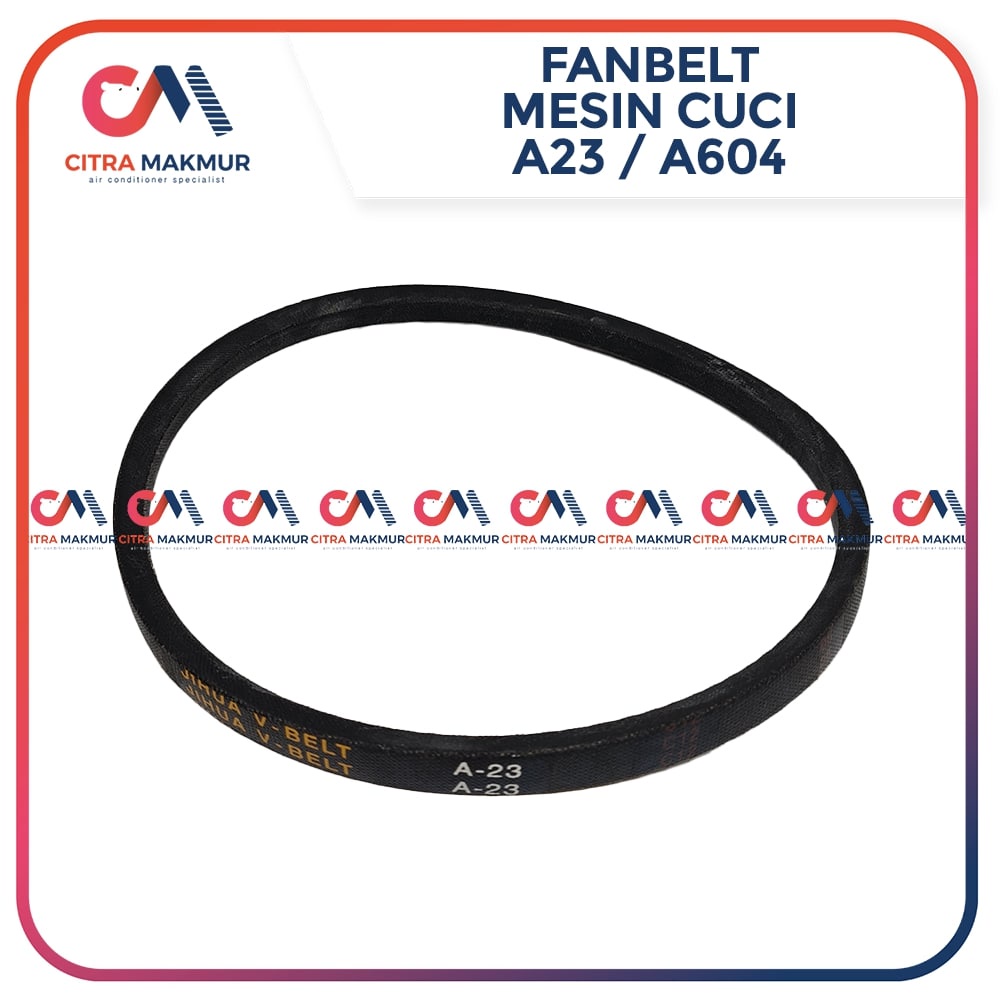 Vanbelt A23 Mesin Cuci Sanken Fan Belt Panbel Fanbelt A 23 A-604E A 604