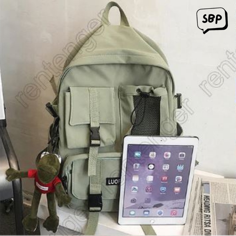 COD - Tas Ransel - Backpack Punggung Bahu Sekolah Tas Remaja Kekinian Murah Unisex Simple Multifungsi Cewek/Cowok Terbaru 2022