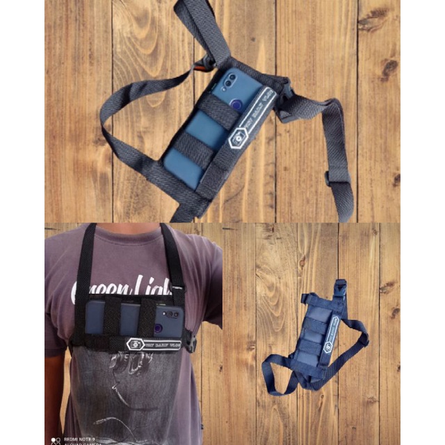 chest belt hp-holder handphone camera vlog-holder hp-tas dada yutuber-tas yutuber-tas youtuber-chest