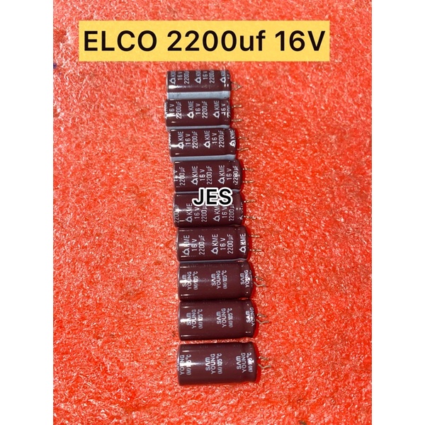 ELCO 2200uf 16V ORIGINAL SAMYOUNG