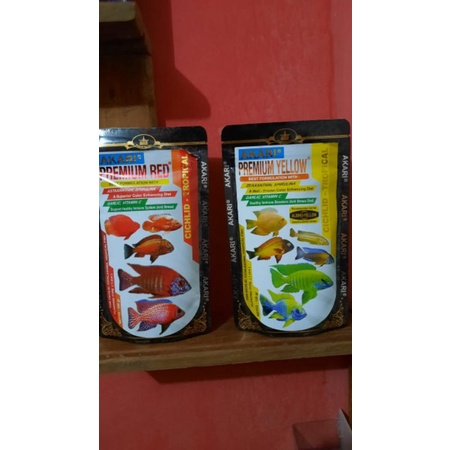 Pelet ikan Akari Premium red yellow