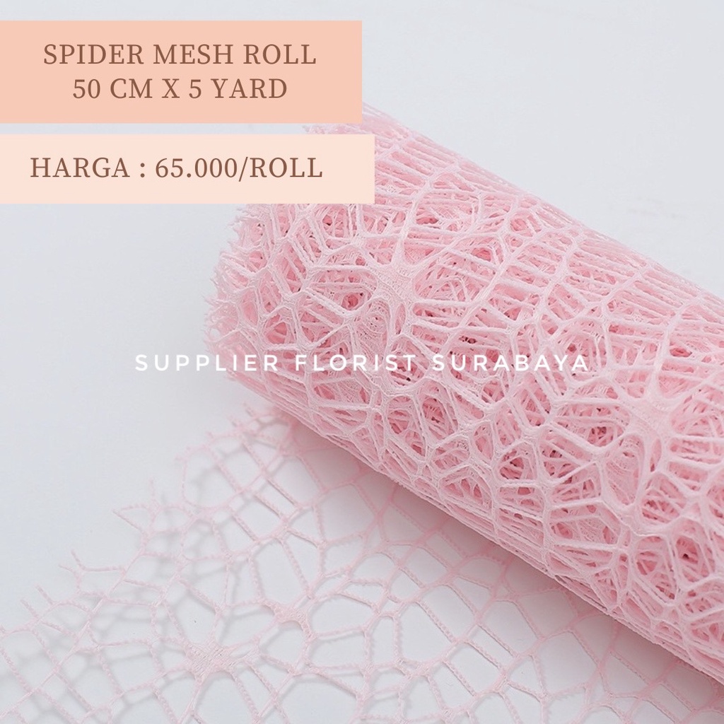 Flower Wrapping Paper Jaring Spider Korea / Polynet Spider Mesh Roll