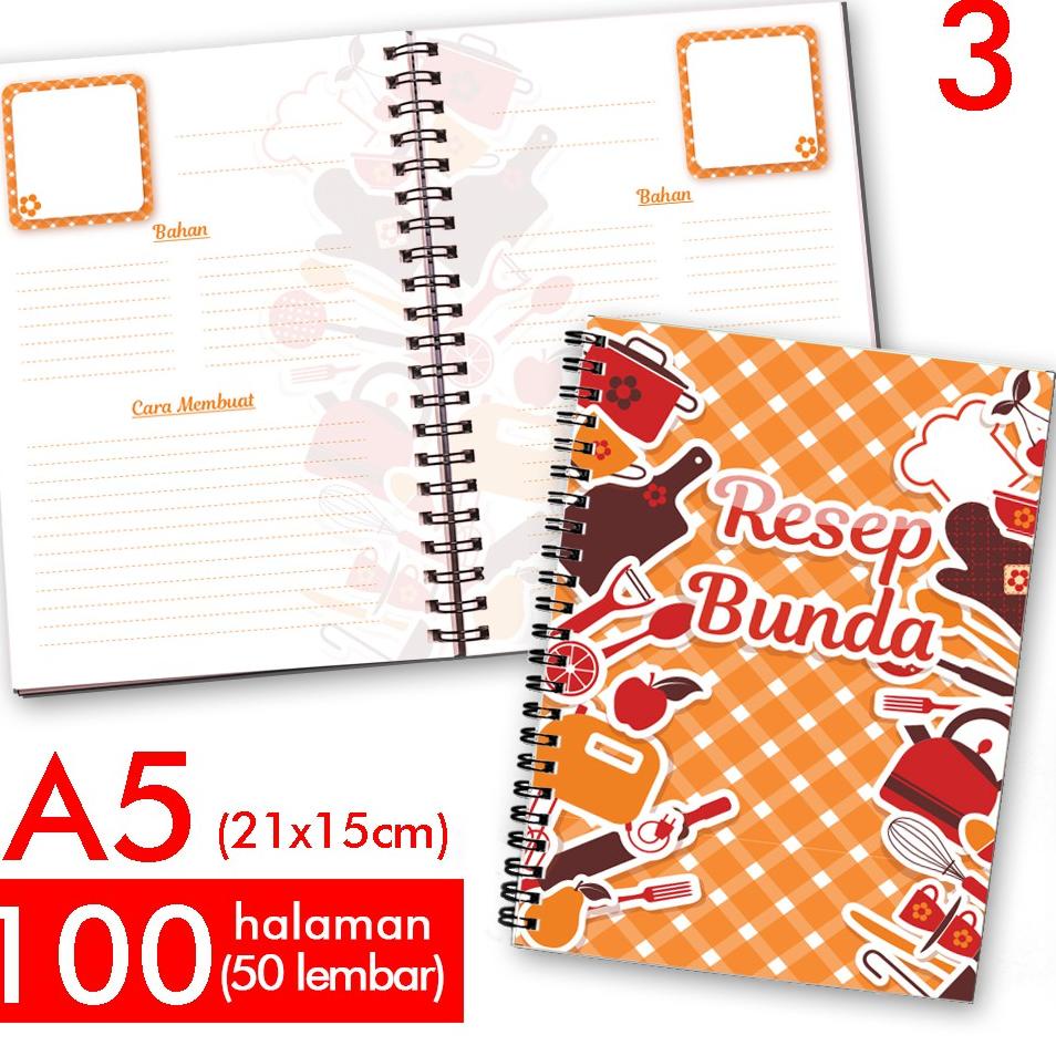 

[KODE PRODUK W7LGA3435] Notebook Buku Catatan Resep Masakan