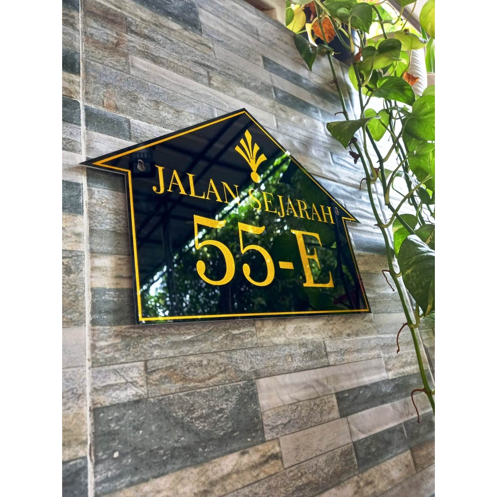 NOMOR RUMAH - home wall decor hiasan pajangan dinding pictbox poster | HOUSE SIGN