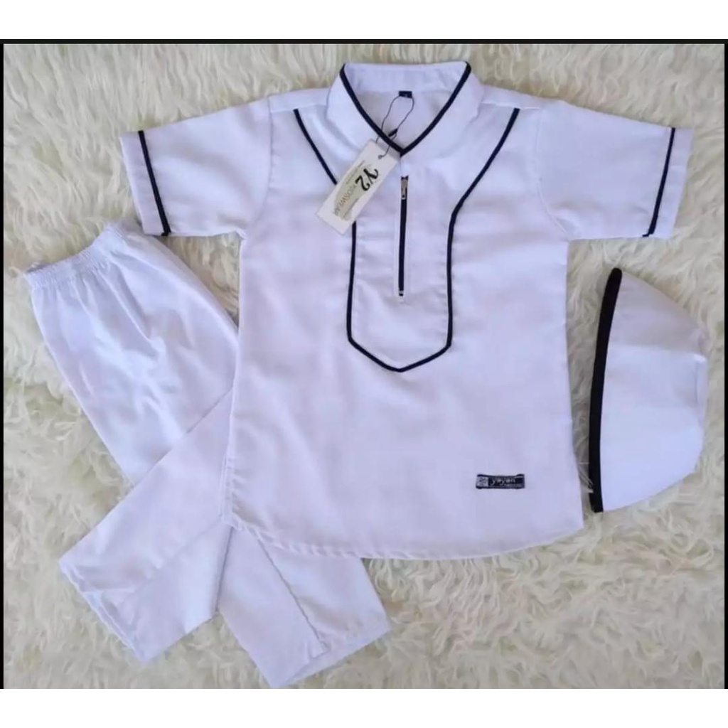 BAJU MUSLIM ANAK LAKI LAKI/KOKO LIST ANAK TERBARU 1-9 THN