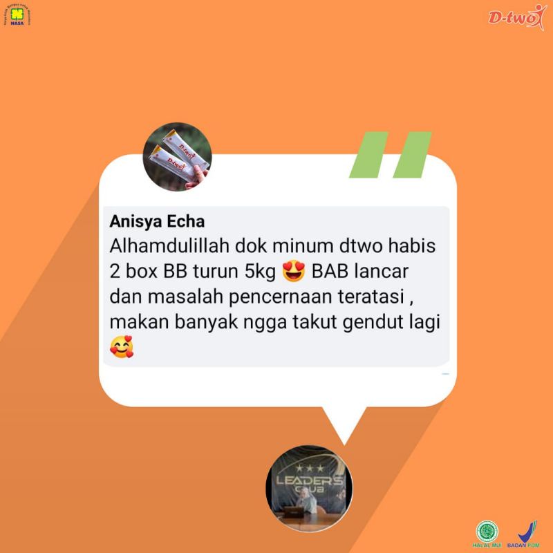 

d-two nasa pelangsing tubuh alami