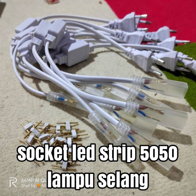 socket adaptor lampu selang colokan led strip 5050
