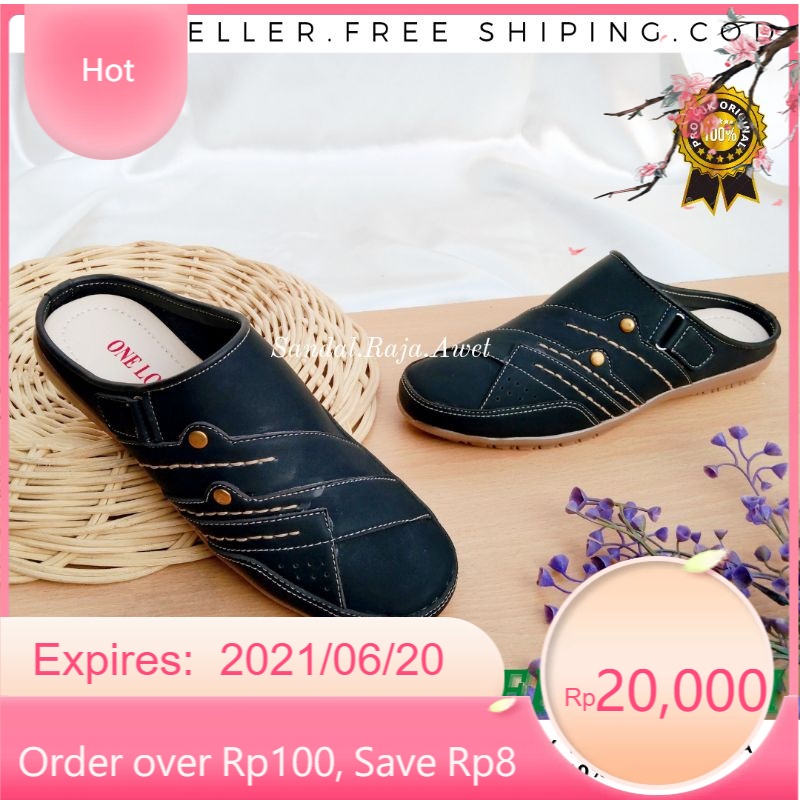 One Love Sepatu Slip On Bustong Wanita Casual Terbaru Original Branded Asli Kulit Sintetis Import