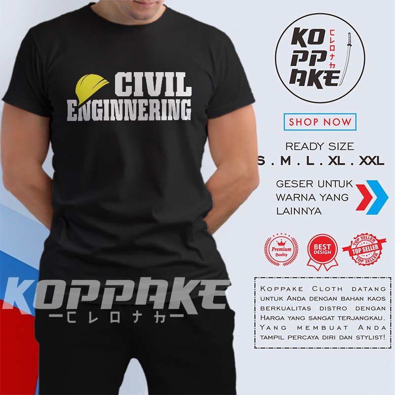 Kaos Civil Engineering Teknik Sipil Baju Distro