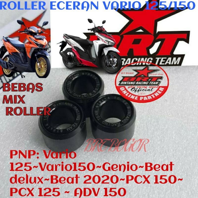 SUPER ROLLER BRT BLACK DIAMOND VARIO PCX ADV 125 150 160 ROLER BRT PCX 150 160 ADV GENIO BEAT VARIO 125 150 ROLLER BRT PCX 125-150-160 ADV 150- ROLLER BRT BEAT BELUXE ROLLER BRT BEAT NEW ROLLER BRT GENIO ROLER BRT BEAT NEW PCX 125 PCX 150 PCX 160