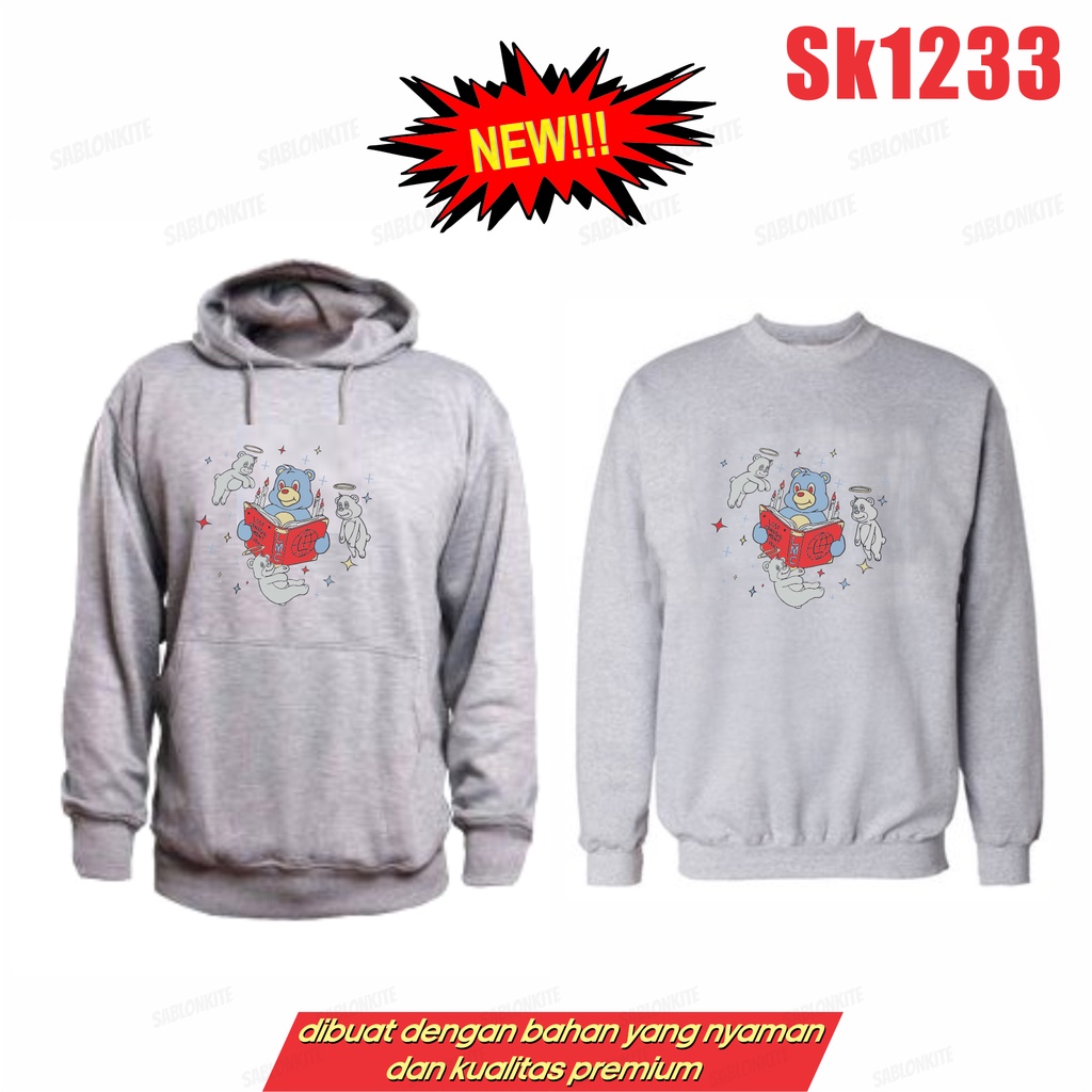 MURAH!!! HOODIE SWEATER  HEESUNG BEAR 3 SK1233 UNISEX KPOP