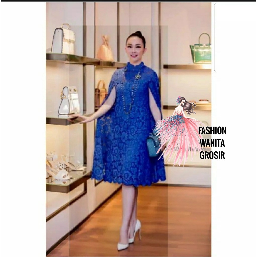 FWG - DRESS MARTHA / DRESS BRUKAT / DRESS WANITA / DRESS NATAL / PAKAIAN WANITA DRESS