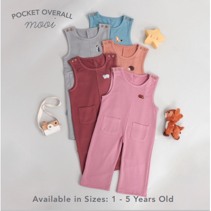 Mooi Jumpsuit Pocket Overall 1-5 Tahun - Jumpsuit Anak