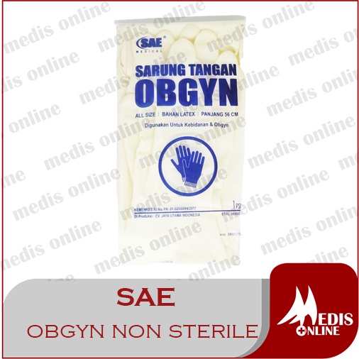 Jual Sarung Tangan Obgyn NON Steril Handscoon Gynaecological Surgical Sarung Tangan Latex