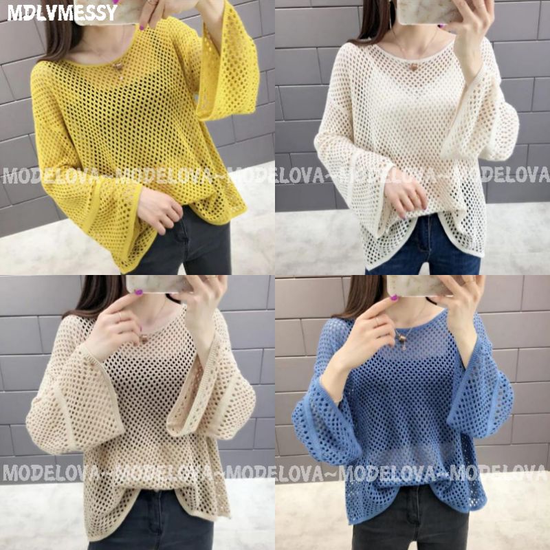 MDLV ~ MESSY JARING RAJUT KOREA STYLE FASHION WANITA
