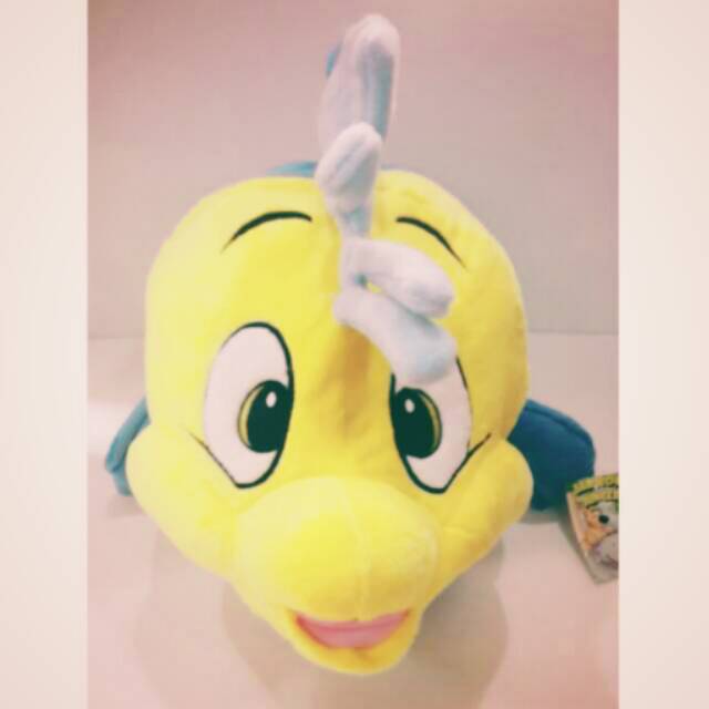 Boneka Ikan Flounder Disney 45 Cm