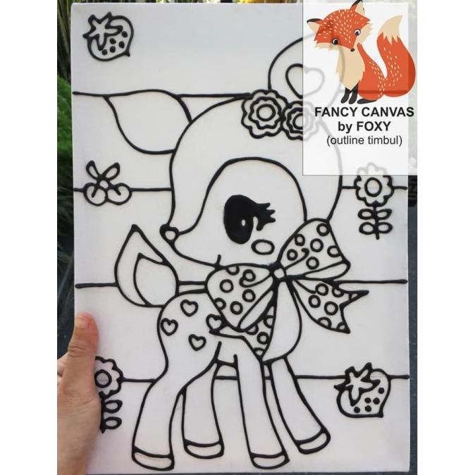 

kanvas lukis anak gambar HUMMINGMINT