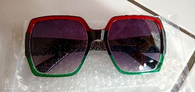 [bayar Di Tempat]kacamata Sunglass Bentuk Kotak Gaya Retro Untuk Wanita