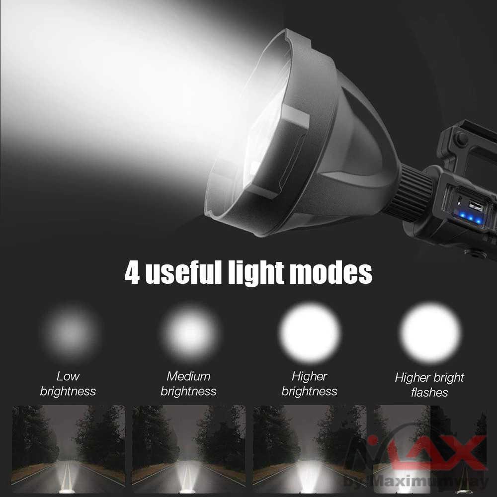 GZLIDY Senter LED Multifungsi Super Bright XHP50 15W With Base - S240 Warna Hitam