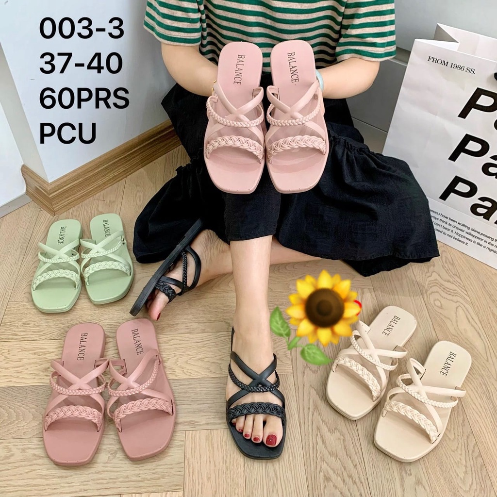 Sandal Karet Jelly Wedges Wanita import Model Terbaru Original Kekinian by AGUNG STYLE Balance 003-3