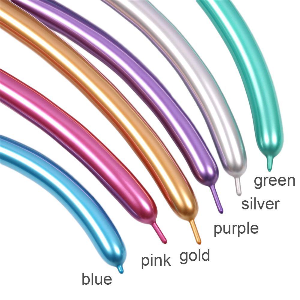 Solighter 10 Pcs Magic Balon Panjang Klasik Pesta Ulang Tahun Pernikahan Decoratio DIY Strip