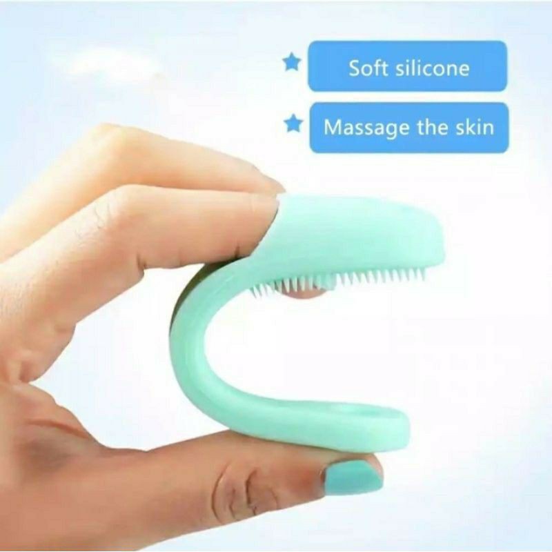 Sikat Silicon Pembersih Komedo Blackhead finger brush