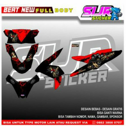 Decal beat new 2020 , beat street new 2020 decal beat fi keren bisa juga request motif lain