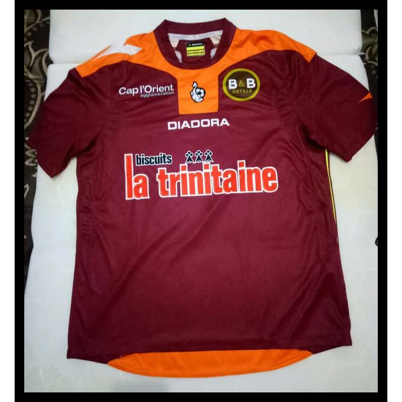 promo JERSEY RETRO FC LORIENT LIGA PRANCIS MEDIOKER ORIGINAL - Maroon, M