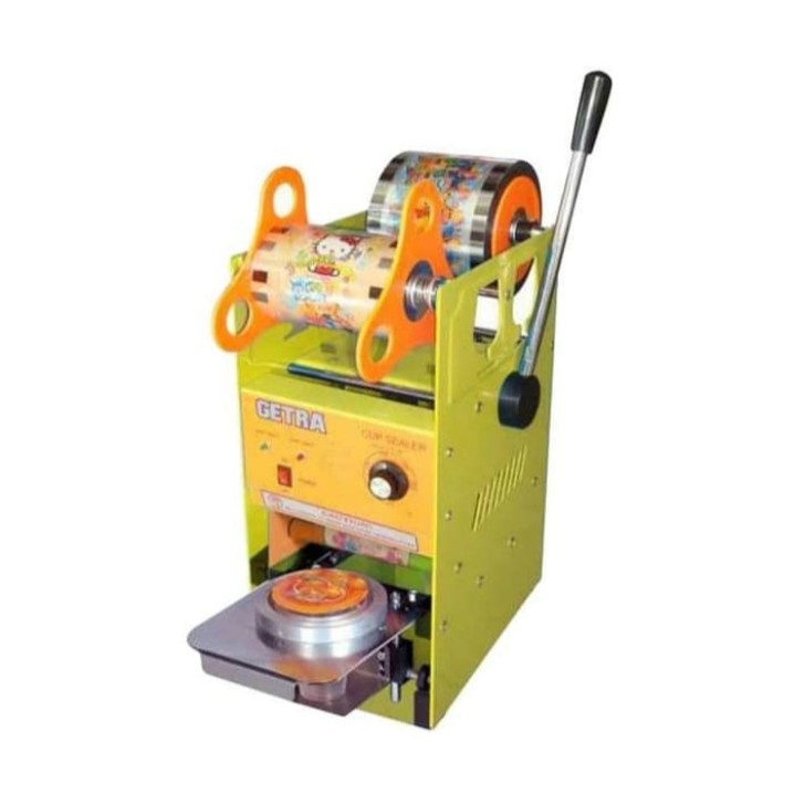 GETRA SC-D8 Manual Plastic Cup Sealer Machine SCD8 Mesin Segel Gelas Minuman Plastik