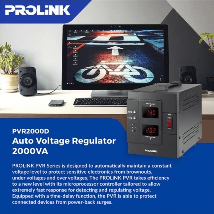 STABILIZER PROLINK PVR2000D AVR RELAY CONTROLLED / STABILIZER 2000VA