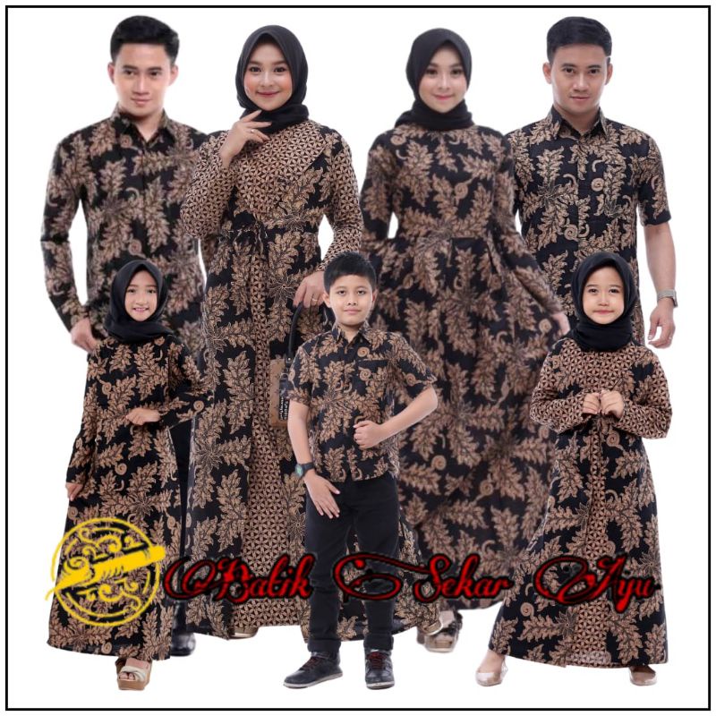 Batik Couple Modern Batik Couple Sania Ruffle Ori Ndoro Jowi Dnt Daun Jati Jezi Termurah Di Shopee B