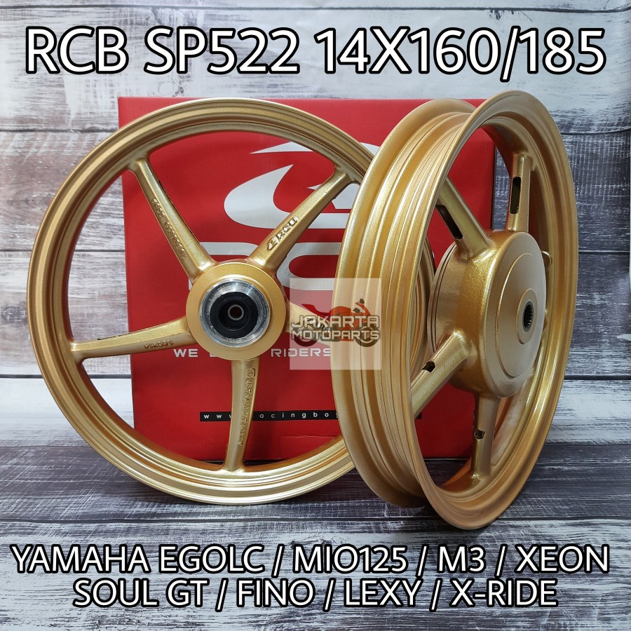 VELG RACING BOY RCB GOLD FREE CAKRAM MIO M3 XEON SOUL GT FINO 125