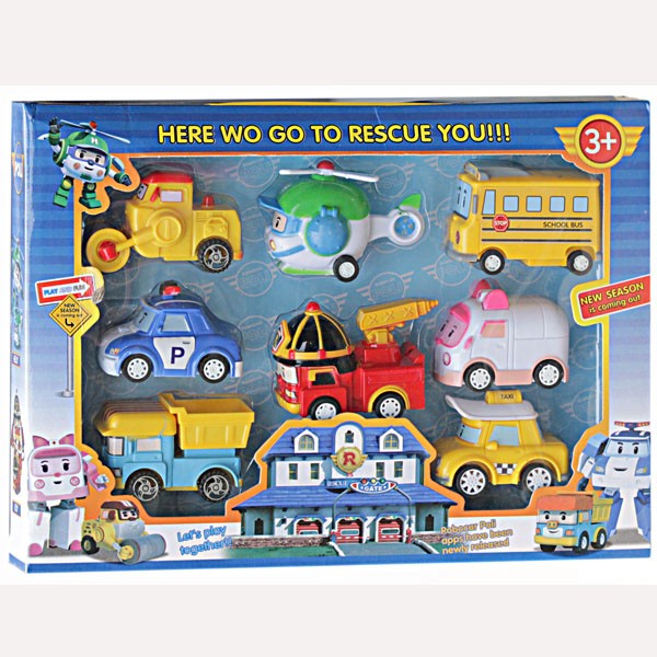Kado Hadiah Ulang Tahun Mainan Anak Mobil Mobilan  ROBOT KARAKTER  ISI 8 DUS P5- Mainan Anak Laki-laki Mobil robot Karakter Edukasi Usia 2 3 4 5 6 7 8 Bulan ST