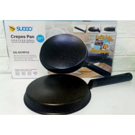 SUGGO CREPES Wajan Kwalik Suggo Crepes Maker 22 CM Crepe Teflon Cetakan Kulit Lumpia Leker GROSIR UNIK2