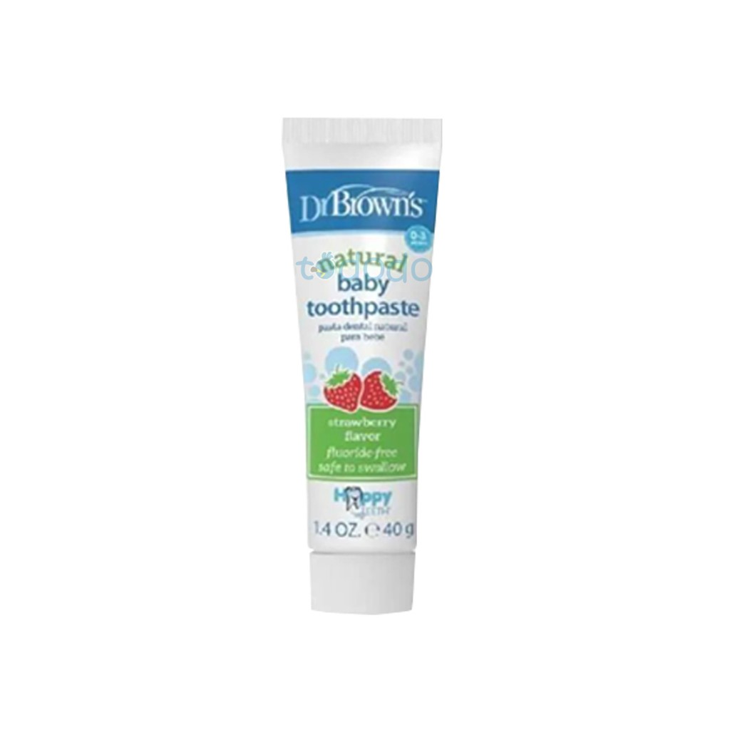 Dr Brown's Natural Baby Toothpaste Stawberry / Pasta Gigi