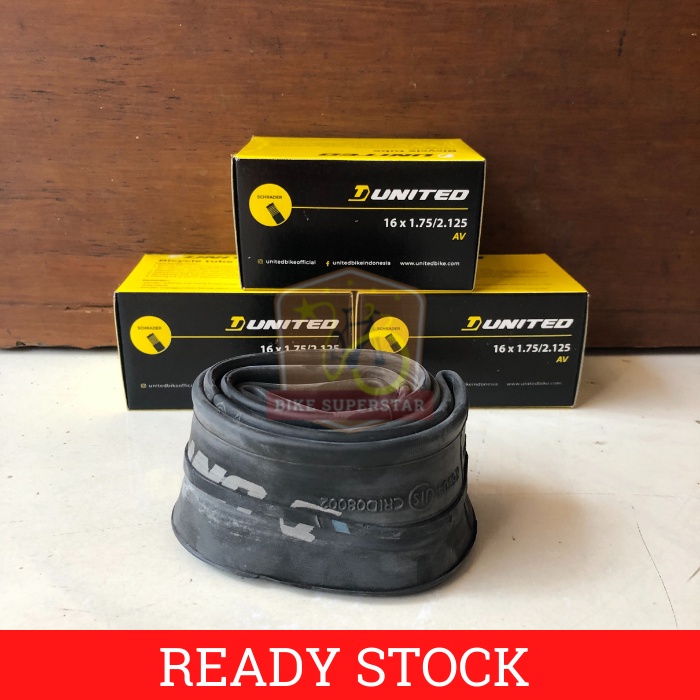 Ban Dalam Sepeda 16 x 1.75 / 1.95 / 2.125 UNITED Mini Anak