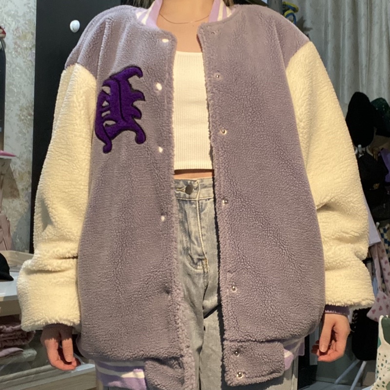 Havoc Iris Sherpa Varsity Jacket