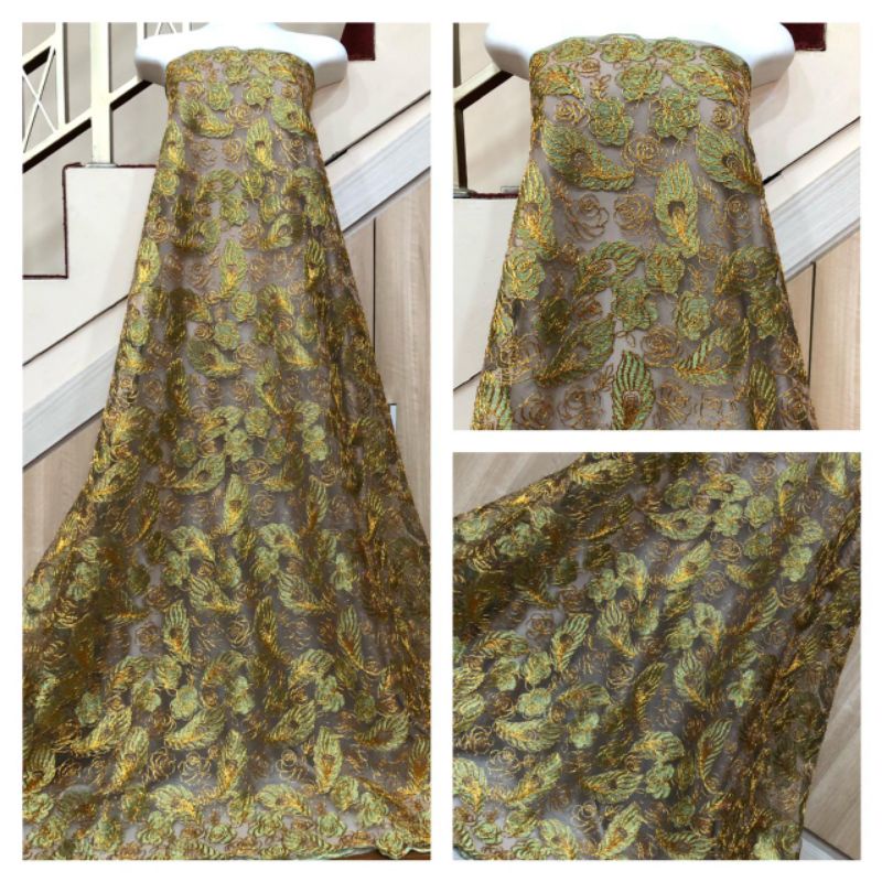 Kain Tile/Tulle Bordir Meteran, tile brokat kain, tile bordir, tile mutiara, tile glitter,Tile polos